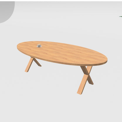 Ovale tafel studio vikk x poot